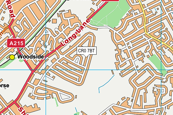 CR0 7BT map - OS VectorMap District (Ordnance Survey) CR0 7BT map - OS VectorMap District (Ordnance Survey)