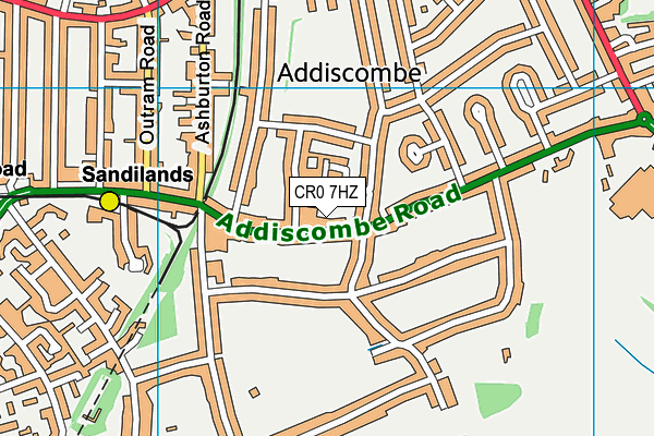CR0 7HZ map - OS VectorMap District (Ordnance Survey) CR0 7HZ map - OS VectorMap District (Ordnance Survey)