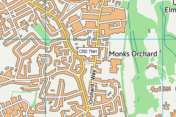 CR0 7NH map - OS VectorMap District (Ordnance Survey) CR0 7NH map - OS VectorMap District (Ordnance Survey)