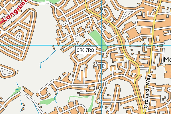 CR0 7RQ map - OS VectorMap District (Ordnance Survey) CR0 7RQ map - OS VectorMap District (Ordnance Survey)