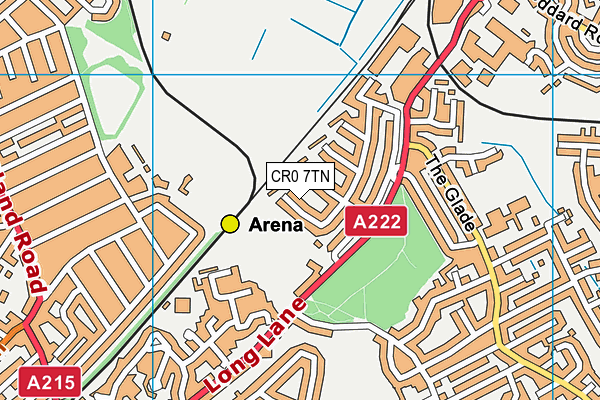CR0 7TN map - OS VectorMap District (Ordnance Survey) CR0 7TN map - OS VectorMap District (Ordnance Survey)