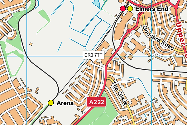 CR0 7TT map - OS VectorMap District (Ordnance Survey) CR0 7TT map - OS VectorMap District (Ordnance Survey)
