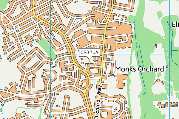 CR0 7UA map - OS VectorMap District (Ordnance Survey) CR0 7UA map - OS VectorMap District (Ordnance Survey)