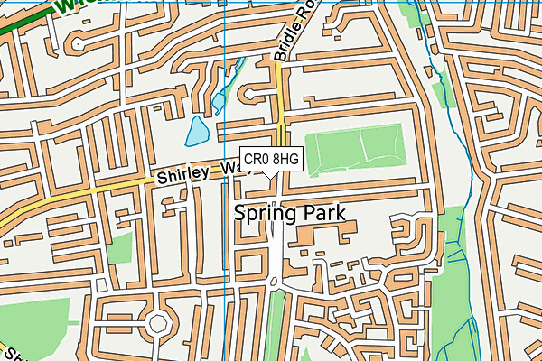 CR0 8HG map - OS VectorMap District (Ordnance Survey) CR0 8HG map - OS VectorMap District (Ordnance Survey)
