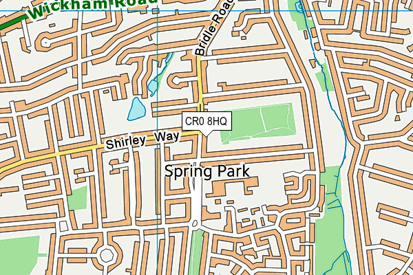 CR0 8HQ map - OS VectorMap District (Ordnance Survey) CR0 8HQ map - OS VectorMap District (Ordnance Survey)