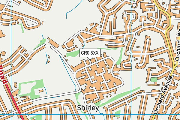 CR0 8XX map - OS VectorMap District (Ordnance Survey) CR0 8XX map - OS VectorMap District (Ordnance Survey)