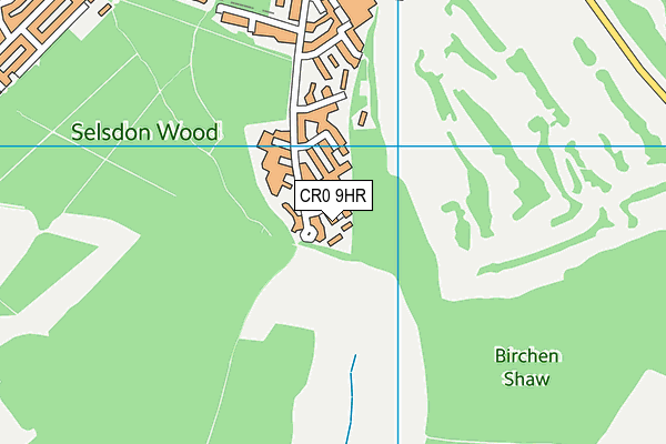 CR0 9HR map - OS VectorMap District (Ordnance Survey) CR0 9HR map - OS VectorMap District (Ordnance Survey)