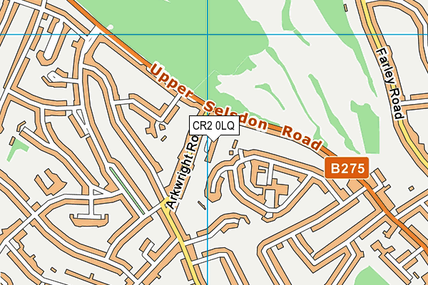 CR2 0LQ map - OS VectorMap District (Ordnance Survey) CR2 0LQ map - OS VectorMap District (Ordnance Survey)