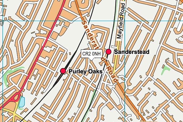 CR2 0NH map - OS VectorMap District (Ordnance Survey) CR2 0NH map - OS VectorMap District (Ordnance Survey)