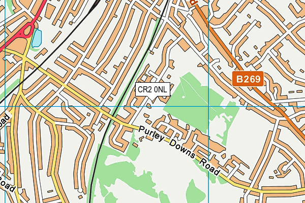 CR2 0NL map - OS VectorMap District (Ordnance Survey) CR2 0NL map - OS VectorMap District (Ordnance Survey)