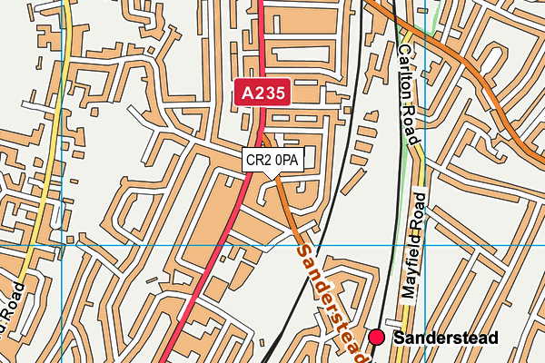 CR2 0PA map - OS VectorMap District (Ordnance Survey) CR2 0PA map - OS VectorMap District (Ordnance Survey)