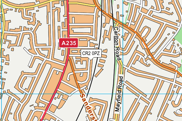 CR2 0PZ map - OS VectorMap District (Ordnance Survey) CR2 0PZ map - OS VectorMap District (Ordnance Survey)