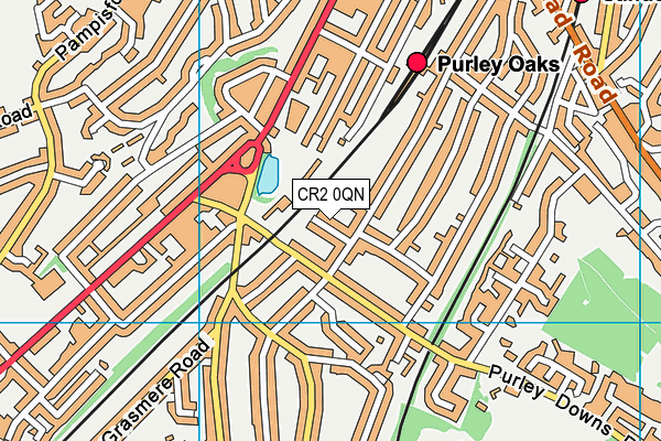 CR2 0QN map - OS VectorMap District (Ordnance Survey) CR2 0QN map - OS VectorMap District (Ordnance Survey)