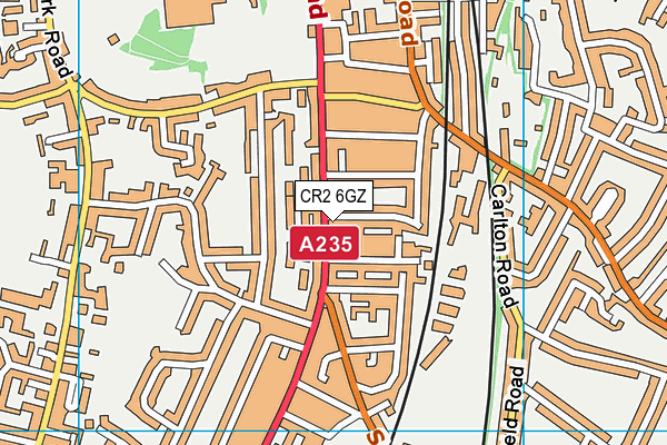 CR2 6GZ map - OS VectorMap District (Ordnance Survey) CR2 6GZ map - OS VectorMap District (Ordnance Survey)