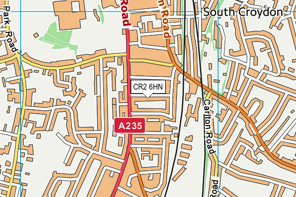 CR2 6HN map - OS VectorMap District (Ordnance Survey) CR2 6HN map - OS VectorMap District (Ordnance Survey)