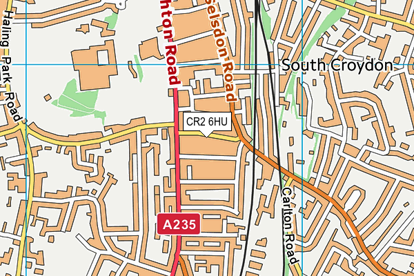CR2 6HU map - OS VectorMap District (Ordnance Survey) CR2 6HU map - OS VectorMap District (Ordnance Survey)