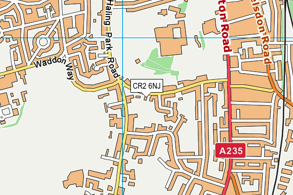 CR2 6NJ map - OS VectorMap District (Ordnance Survey) CR2 6NJ map - OS VectorMap District (Ordnance Survey)