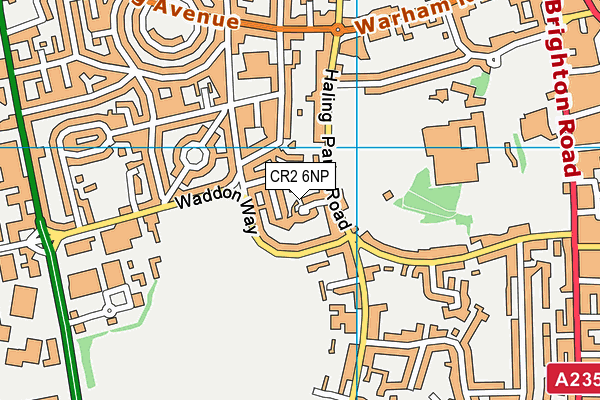 CR2 6NP map - OS VectorMap District (Ordnance Survey) CR2 6NP map - OS VectorMap District (Ordnance Survey)