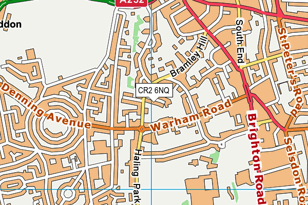 CR2 6NQ map - OS VectorMap District (Ordnance Survey)