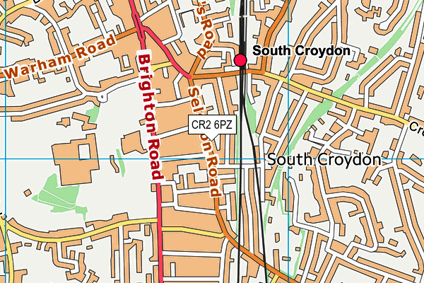 CR2 6PZ map - OS VectorMap District (Ordnance Survey) CR2 6PZ map - OS VectorMap District (Ordnance Survey)