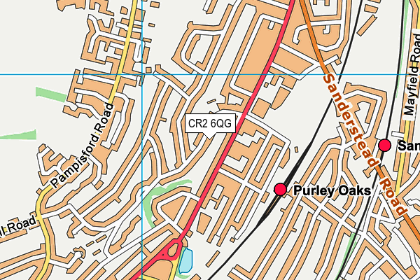 CR2 6QG map - OS VectorMap District (Ordnance Survey) CR2 6QG map - OS VectorMap District (Ordnance Survey)