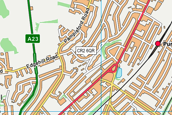CR2 6QR map - OS VectorMap District (Ordnance Survey) CR2 6QR map - OS VectorMap District (Ordnance Survey)