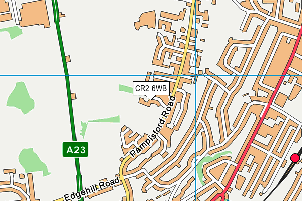 CR2 6WB map - OS VectorMap District (Ordnance Survey) CR2 6WB map - OS VectorMap District (Ordnance Survey)