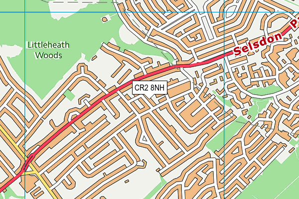 CR2 8NH map - OS VectorMap District (Ordnance Survey) CR2 8NH map - OS VectorMap District (Ordnance Survey)