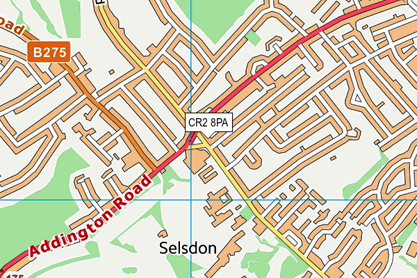 CR2 8PA map - OS VectorMap District (Ordnance Survey)