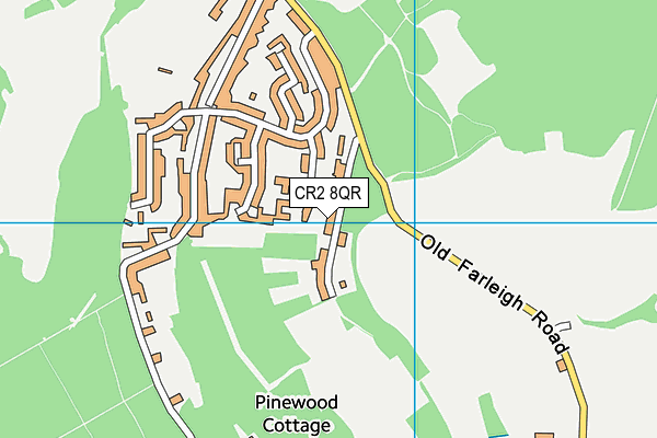 CR2 8QR map - OS VectorMap District (Ordnance Survey) CR2 8QR map - OS VectorMap District (Ordnance Survey)