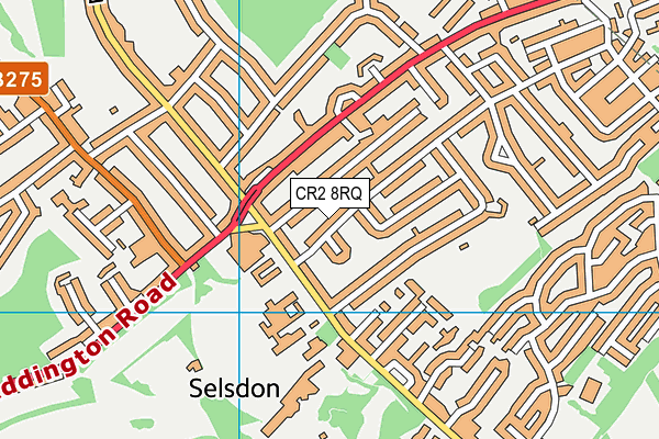 CR2 8RQ map - OS VectorMap District (Ordnance Survey) CR2 8RQ map - OS VectorMap District (Ordnance Survey)