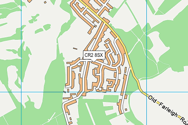 CR2 8SX map - OS VectorMap District (Ordnance Survey) CR2 8SX map - OS VectorMap District (Ordnance Survey)