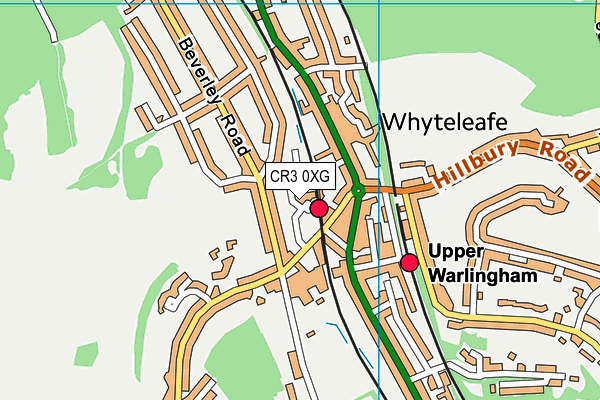 CR3 0XG map - OS VectorMap District (Ordnance Survey) CR3 0XG map - OS VectorMap District (Ordnance Survey)