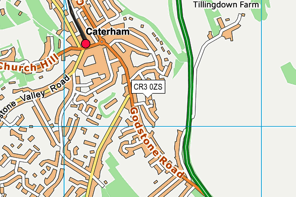 CR3 0ZS map - OS VectorMap District (Ordnance Survey) CR3 0ZS map - OS VectorMap District (Ordnance Survey)