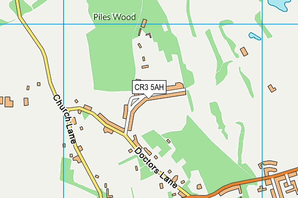CR3 5AH map - OS VectorMap District (Ordnance Survey) CR3 5AH map - OS VectorMap District (Ordnance Survey)