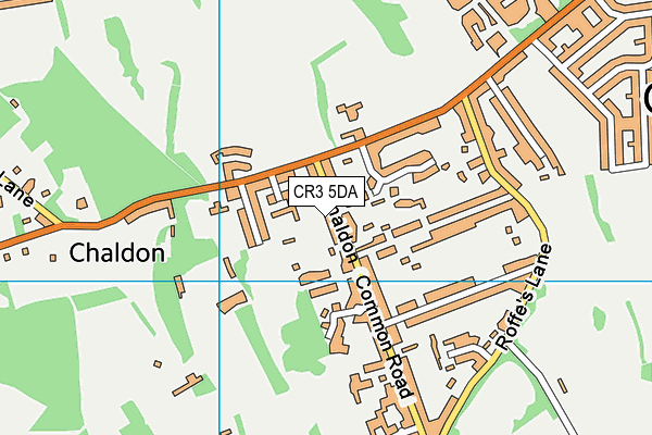 CR3 5DA map - OS VectorMap District (Ordnance Survey) CR3 5DA map - OS VectorMap District (Ordnance Survey)