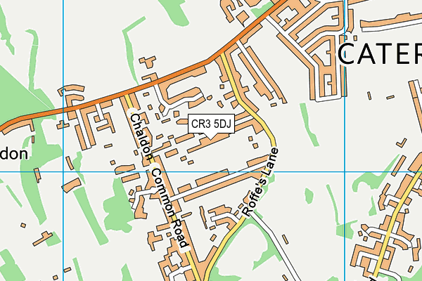 CR3 5DJ map - OS VectorMap District (Ordnance Survey) CR3 5DJ map - OS VectorMap District (Ordnance Survey)