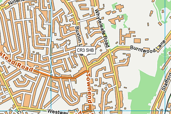 CR3 5HB map - OS VectorMap District (Ordnance Survey) CR3 5HB map - OS VectorMap District (Ordnance Survey)