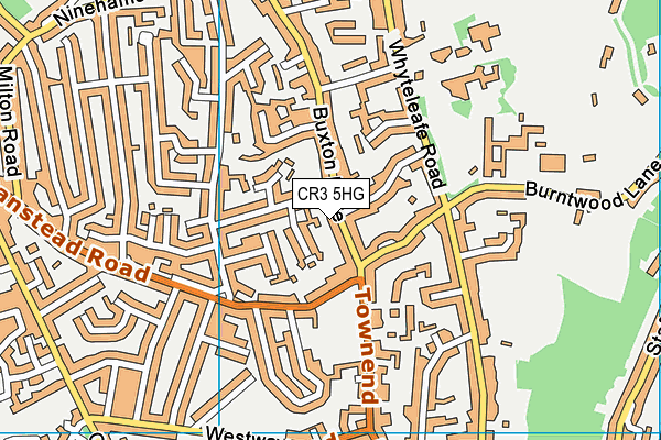 CR3 5HG map - OS VectorMap District (Ordnance Survey) CR3 5HG map - OS VectorMap District (Ordnance Survey)
