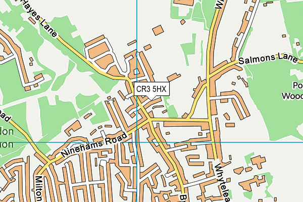 CR3 5HX map - OS VectorMap District (Ordnance Survey) CR3 5HX map - OS VectorMap District (Ordnance Survey)