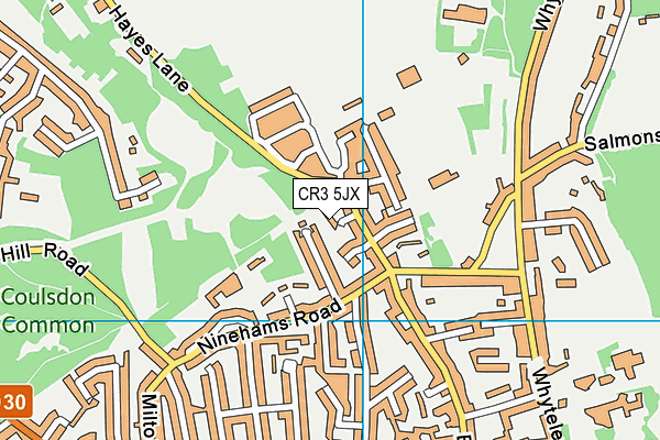 CR3 5JX map - OS VectorMap District (Ordnance Survey) CR3 5JX map - OS VectorMap District (Ordnance Survey)