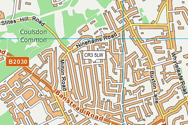 CR3 5LW map - OS VectorMap District (Ordnance Survey) CR3 5LW map - OS VectorMap District (Ordnance Survey)
