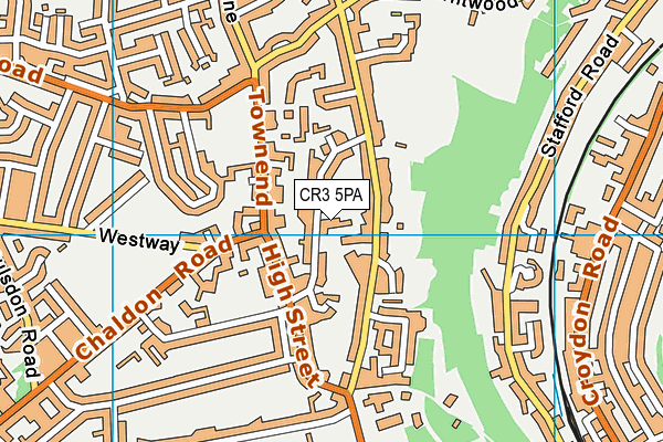 CR3 5PA map - OS VectorMap District (Ordnance Survey) CR3 5PA map - OS VectorMap District (Ordnance Survey)