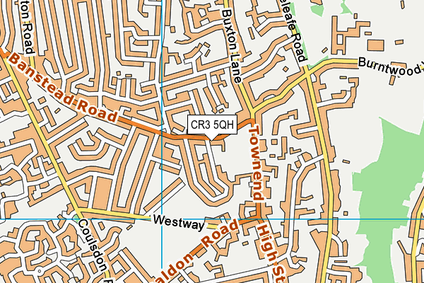 CR3 5QH map - OS VectorMap District (Ordnance Survey) CR3 5QH map - OS VectorMap District (Ordnance Survey)