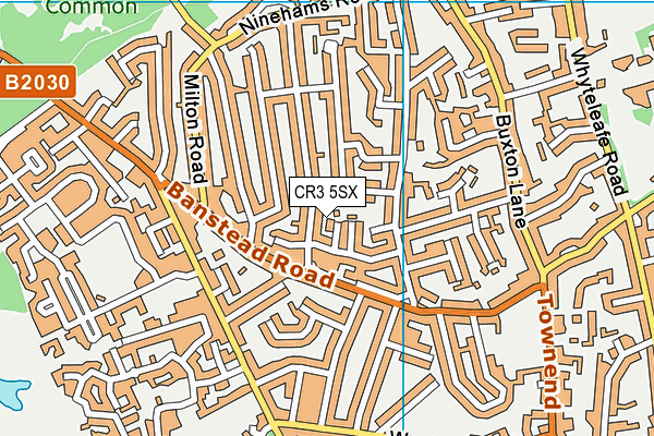 CR3 5SX map - OS VectorMap District (Ordnance Survey) CR3 5SX map - OS VectorMap District (Ordnance Survey)