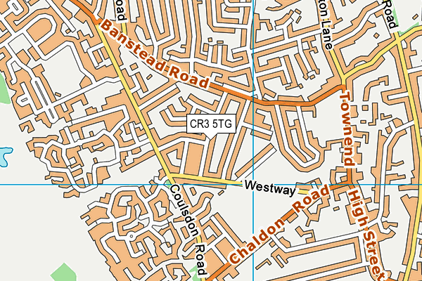 CR3 5TG map - OS VectorMap District (Ordnance Survey) CR3 5TG map - OS VectorMap District (Ordnance Survey)