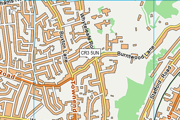 CR3 5UN map - OS VectorMap District (Ordnance Survey) CR3 5UN map - OS VectorMap District (Ordnance Survey)