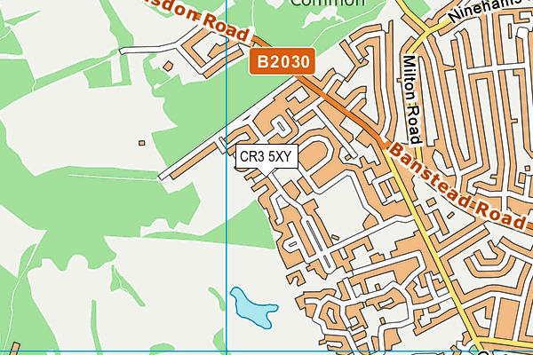 CR3 5XY map - OS VectorMap District (Ordnance Survey) CR3 5XY map - OS VectorMap District (Ordnance Survey)