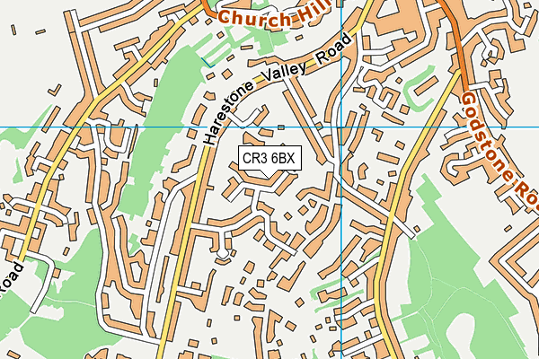 CR3 6BX map - OS VectorMap District (Ordnance Survey) CR3 6BX map - OS VectorMap District (Ordnance Survey)