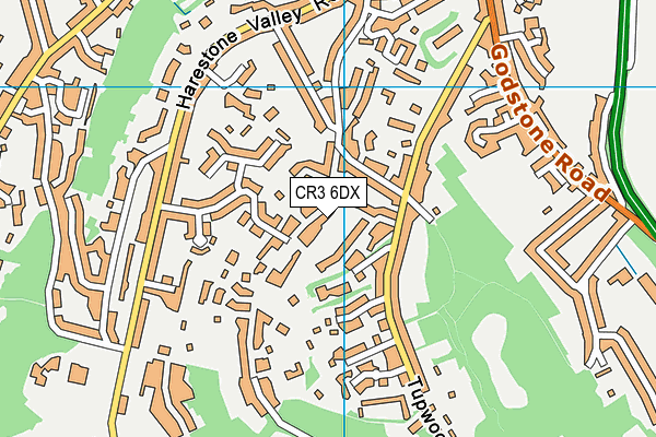 CR3 6DX map - OS VectorMap District (Ordnance Survey) CR3 6DX map - OS VectorMap District (Ordnance Survey)